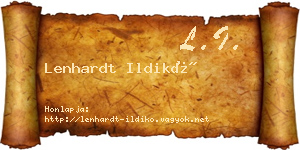 Lenhardt Ildikó névjegykártya