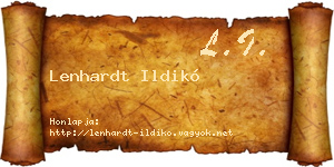 Lenhardt Ildikó névjegykártya